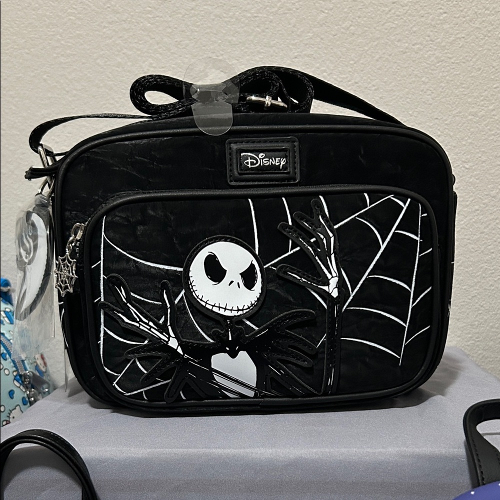 Disney Black Toiletry Bag with Jack Skellington Design